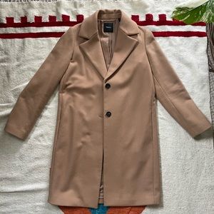 Theory Cashmere Camel Coat, size M